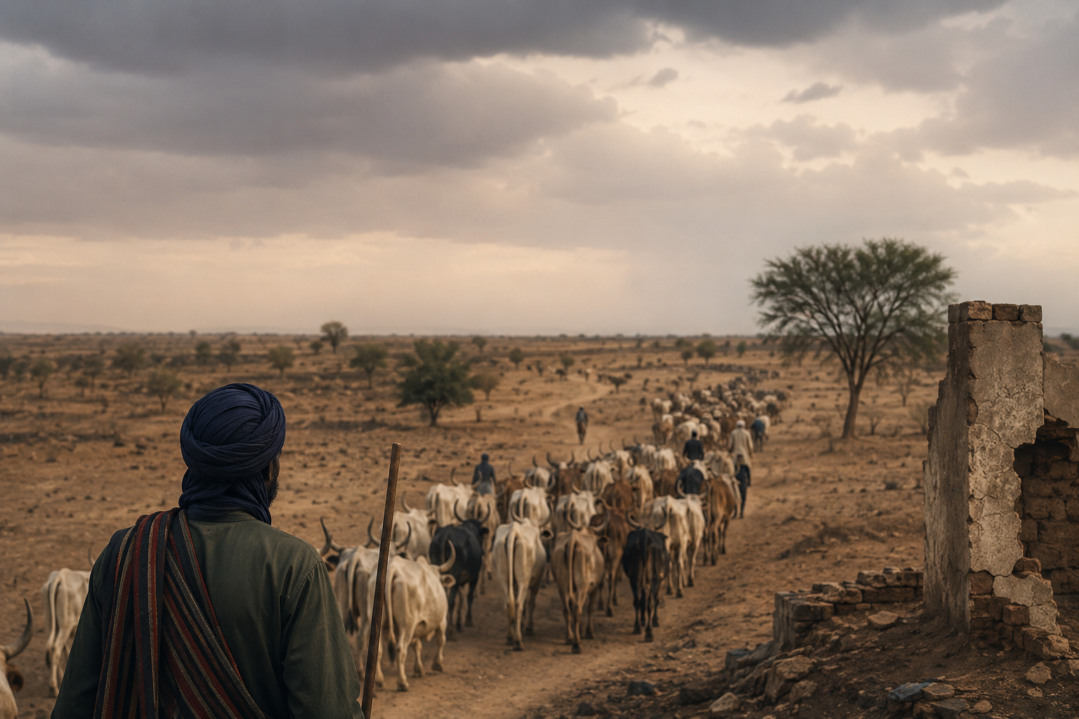 AI generated imagery of a pastoralist